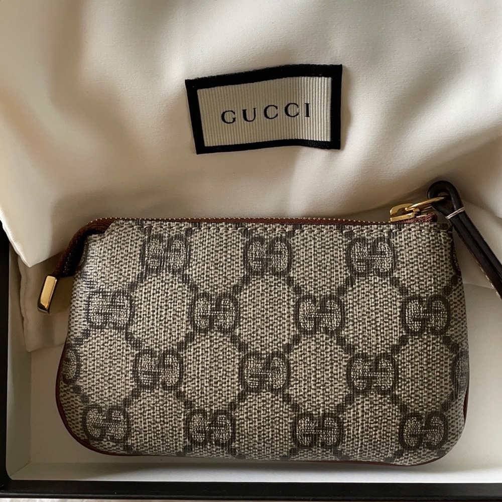 Gucci supreme key pouch